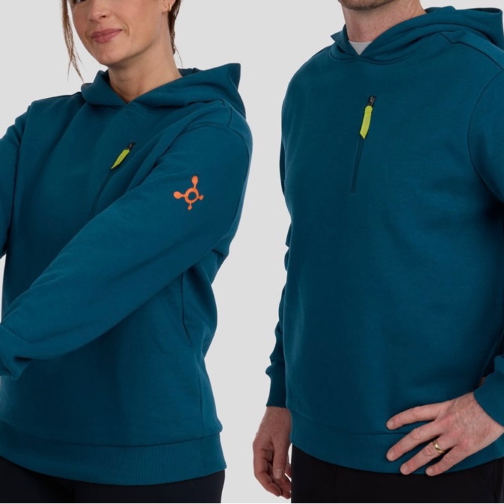 Brand New W/ Tag Unisex Teal Hoodie w/ Minimalist Front Pocket